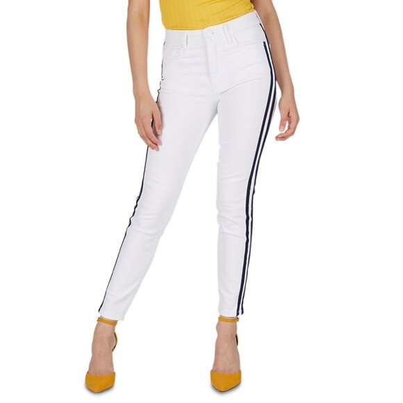 Numero Womens High Rise Side Stripe Skinny Jeans Size 32 - Picture 1 of 1